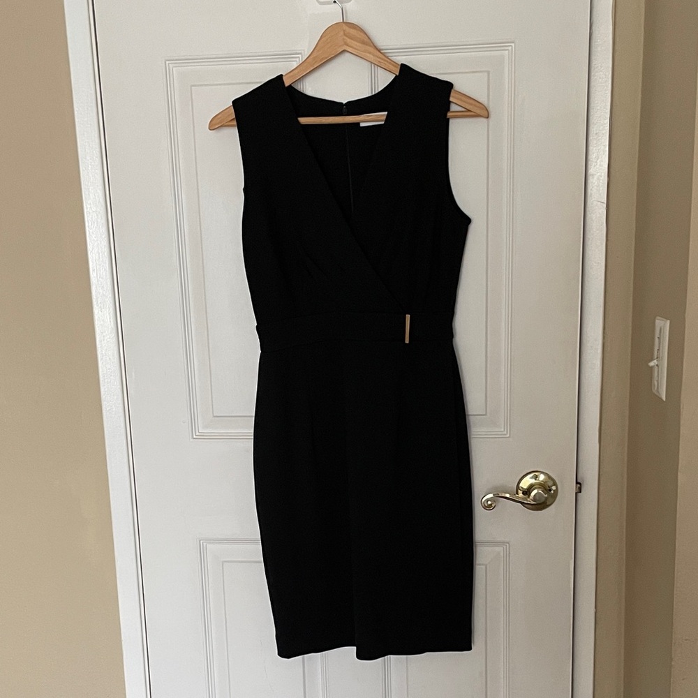 Calvin Klein Elegant Black Midi Dress